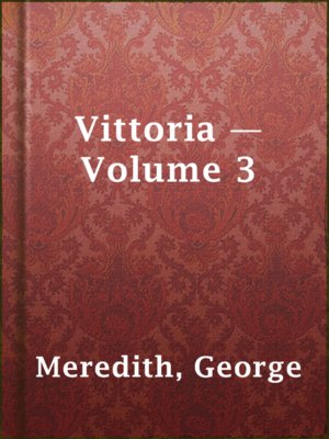 cover image of Vittoria — Volume 3